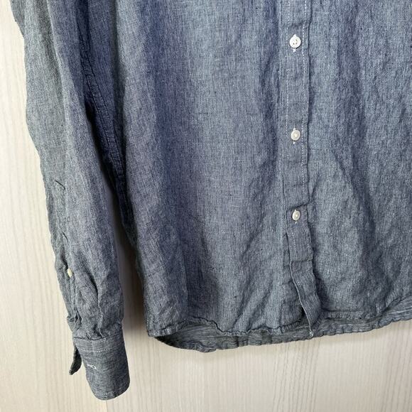 Banana republic linen blend button down - Picture 4 of 9